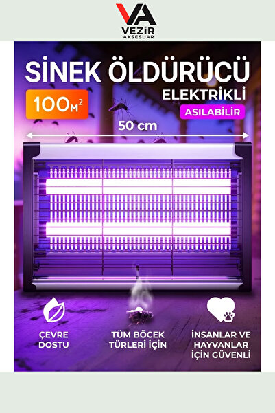 Vezir Aksesuar Profesyonel Sinek Öldürücü Lamba | Elektrikli Sivrisinek ve Ka...