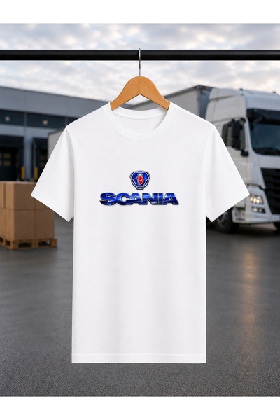 ONUR KANGAL Scania Tır Temalı Baskılı Premium Tişört TRC-7046