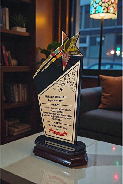 Kişiye Özel Plaket - Ahşap Plaket - Mezuniyet Hatırası - Okul Plaketi-2
