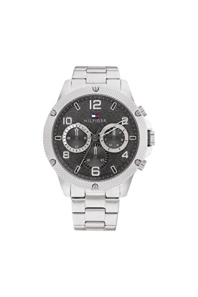 Tommy Hilfiger Blaze Ανδρικό Ρολόι 46mm Χρονογράφος Μπαταρίας με Ασημί Μεταλλ...