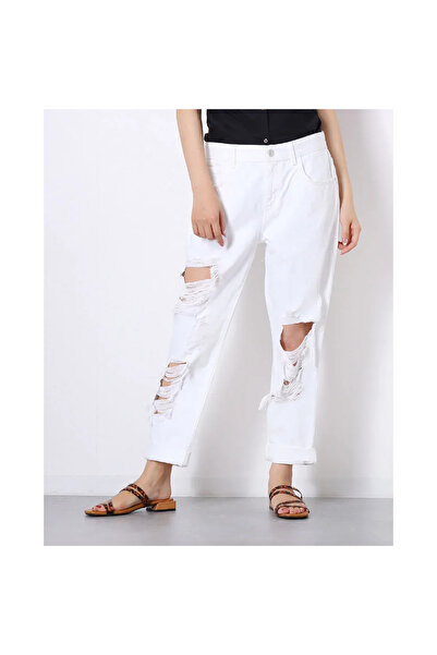 Guess Γυναικείο Jean Παντελόνι W72A00D2LV0-OWHI Λευκό - 28