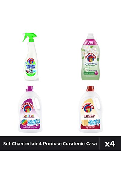 Chanteclair Set 4 Detergent și Balsam 1575ml 1800ml - Color, Lămâie, Marseili...