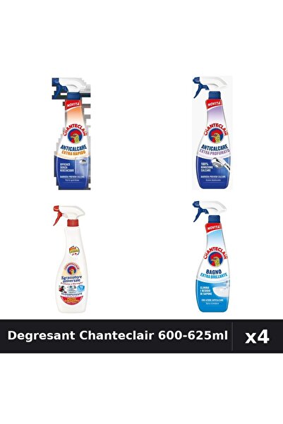 Chanteclair Set 4 Degresant 600-625ml - Extra Parfumat, Rapid, Stralucire, Ma...