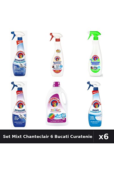Chanteclair Set 6 Degresant și Detergent - 625ml, 600ml, 1575ml - Curatenie C...