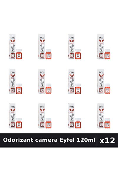 Eyfel Set 12 Odorizante Camera cu Betisoare Red Dragon - Parfum Intens 120ml