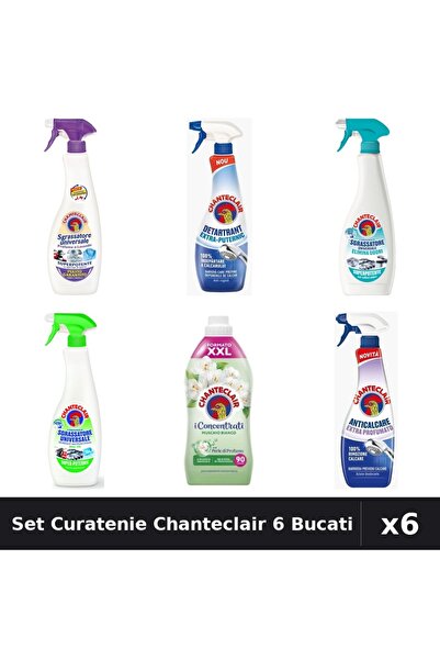 Chanteclair Set 6 Degresant & Detartrant 600-625ml - Mosc, Lămâie, Anti-Miros...