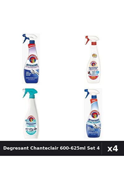 Chanteclair Pachet 4 Degresant 600-625ml - Anti-Miros, Extra Parfumat, Marsil...
