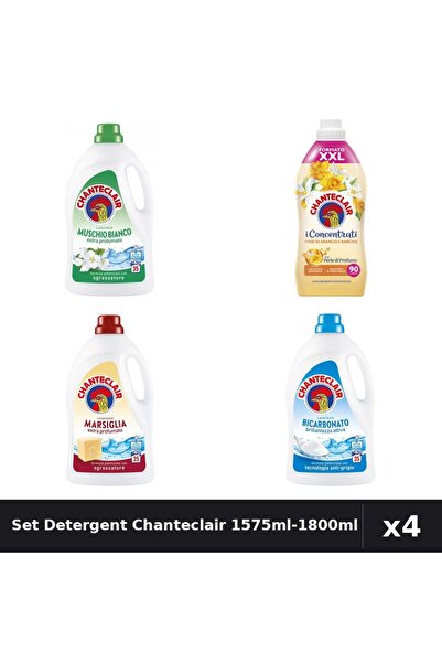 Chanteclair Set 4 Detergent Lichid Rufe 1575ml + Balsam 1800ml - Mosc, Marsil...