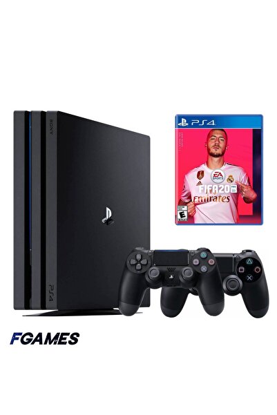 Sony Κονσόλα Playstation 4 Pro Ps4 1tb + Δύο Χειριστήρια + Fifa 20 PlayStatio...