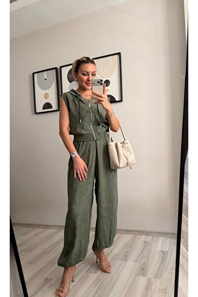 İNVİSUS Hooded Vest Pants Set