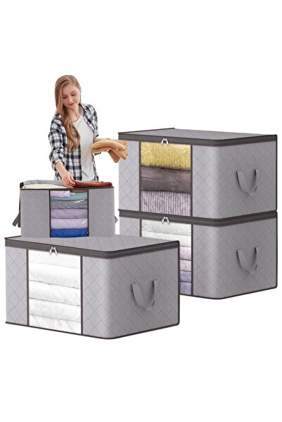 Mardil Wardrobe Organizers for Clothes and Duvets, Textile Storage Boxes, Top...