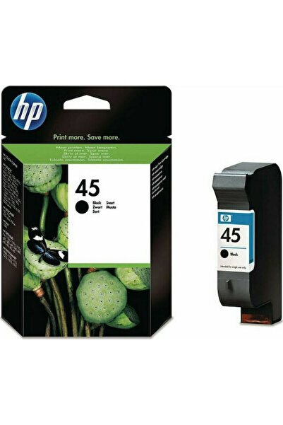 HP 45 Γνήσιο Μελάνι Εκτυπωτή InkJet Μαύρο (51645AE)