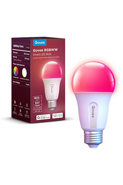 Govee Έξυπνη λάμπα LED 9W για ντουί E27 RGB 800lm Κωδικός: H6004