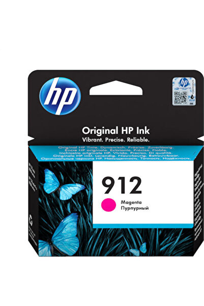 HP 912 Γνήσιο Μελάνι Εκτυπωτή InkJet Ματζέντα (3YL78AE)