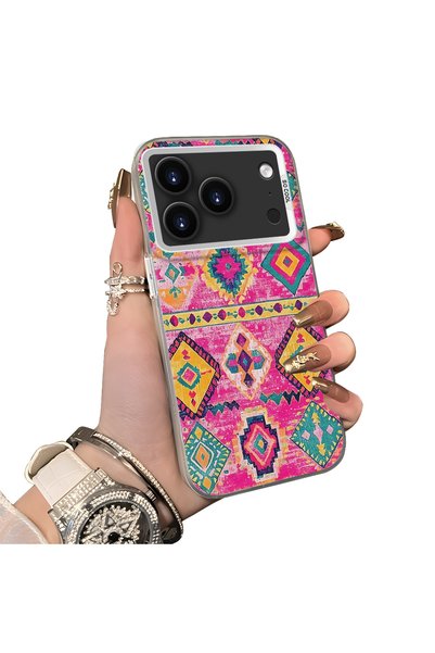 ucuc iPhone 17 Pro Compatible Hard Acrylic Back Silicone Edge Lens Protection...
