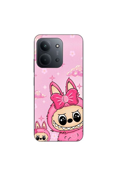 OEM Husa compatibila cu Xiaomi Redmi 15C Silicon Gel Tpu Model Labubu Pink Fa...