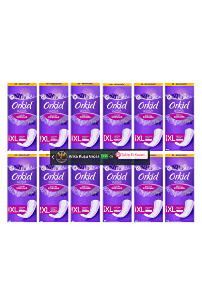 Orkid Extra Protection Extra Long Daily Pads 40 X 12 = 480 Pieces