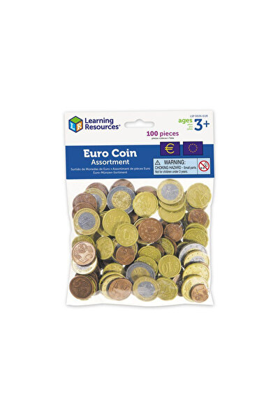 Learning Resources Set de monede de jucărie (Euro)