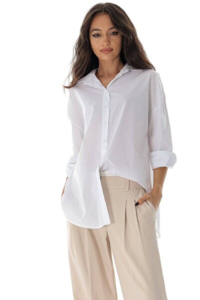 ROHBOUTIQUE Casual White Cotton Shirt, Br2624