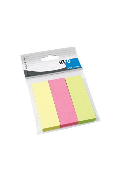 inFo pagemarker Σελιδοδείκτης 25 x 75 χιλ. 3 χρώματα/σετ 300 φύλλα brilliant