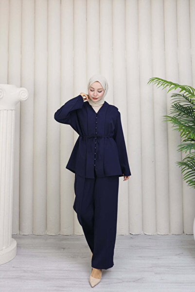 Gülsüm Aydın Pants Suit Elegance Belted Hijab Suit