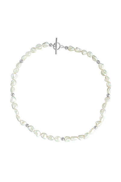 Lisa&Co. Silver Necklace Odette White Pearls Rhodium plated silver / Freshwat...
