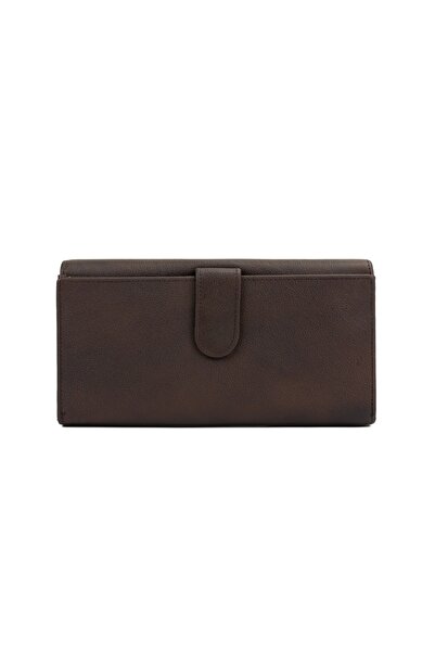 Posete Fagaras Sandra Leather Wallet - Brown, Genuine Leather Wallet , Women'...