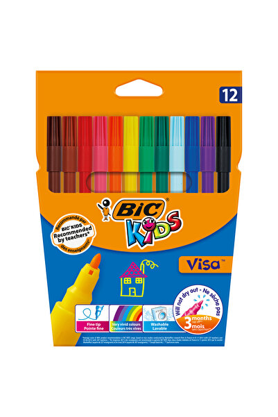 Bic Washable 12 Colors CARIOCA VISA
