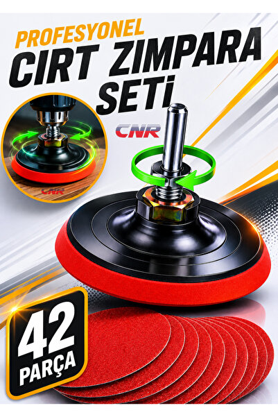 CNR Cırt Zımpara Seti 42 Parça 115 mm Matkap Disk Uyumlu |Profesyonel Full-Se...