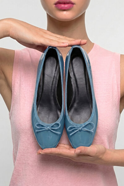PAYZİN ''Emel'' Round Toe Flat Bottom Ballerinas with Mustache Bow New Season