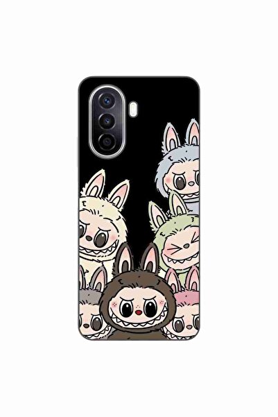 OEM Θήκη συμβατή με Huawei Nova Y70, από σιλικόνη gel TPU, με σχέδιο Labubu, ...