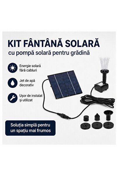 OEM Kit Fantana Solara cu Pompa Solara pentru Gradina