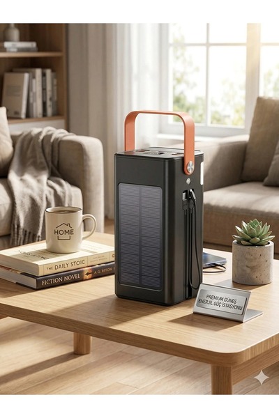 kozo-f 100.000 mAh Solar Güneş Panelli Powerbank - 22.5W Hızlı Şarj, Taşınabi...