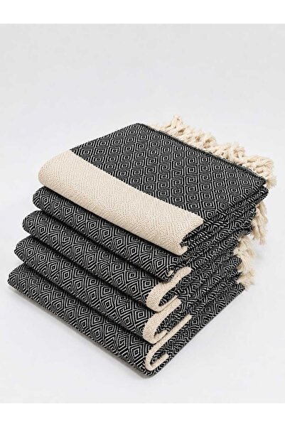 Life Line 100% Natural Cotton Diamond Peshtemal 100X180 cm Beach Towel. (5 Pi...