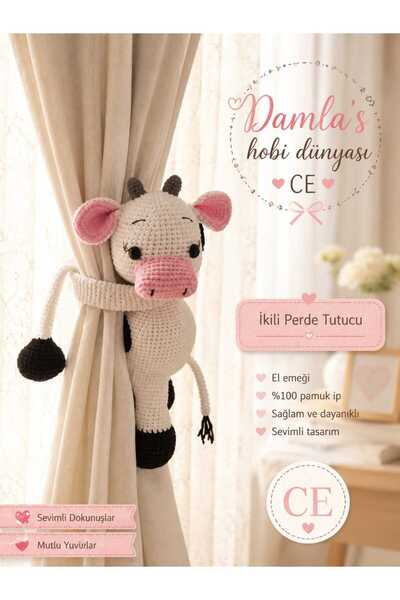 Damla 2 Lİ İNEK PERDE TUTUCU