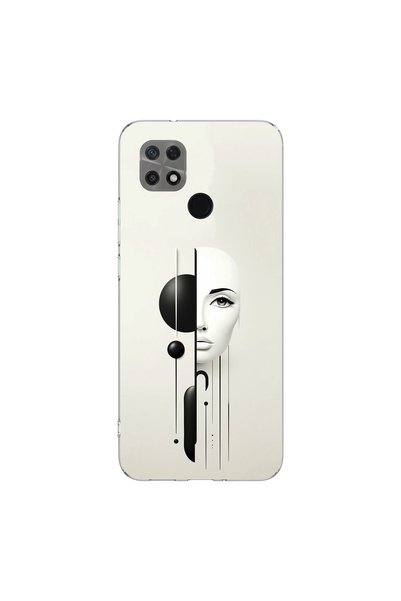 PPKin حافظة شفافة متوافقة مع تصميم Poco C40 Esthetic Face 2
