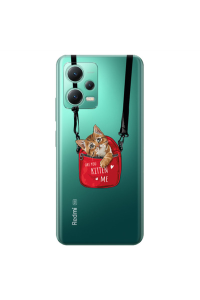 Other Xiaomi Redmi Note 12 Pro 5G Are you kitten Transparent Silicone TPU Θήκη