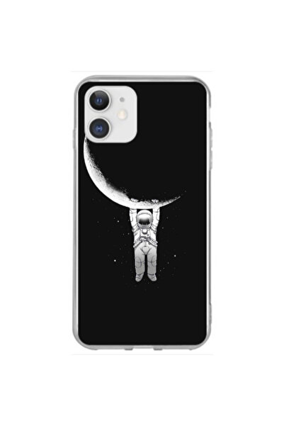 Other Apple iPhone 12 Swinging on the moon Transparent Silicone TPU Θήκη