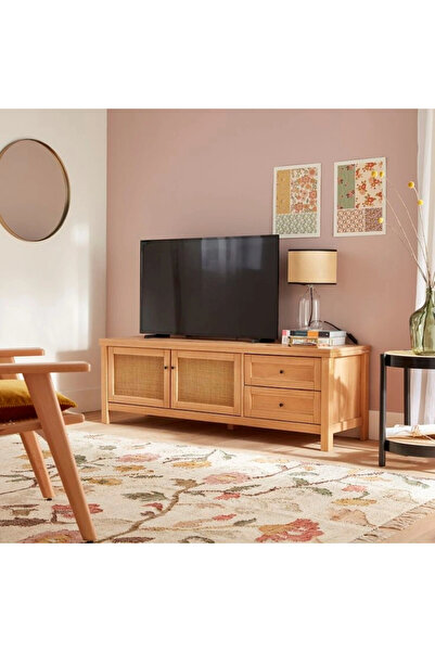 ŞafakMobilya Altea Rattan Detaylı Masif Tv Ünite