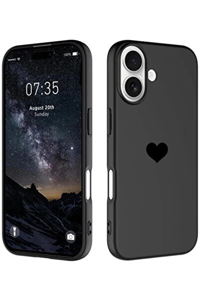 3GEN CASE iPhone 17 Kalp Logolu Lansman Kılıf İçi Kadife Kaplamalı Kamera Yük...