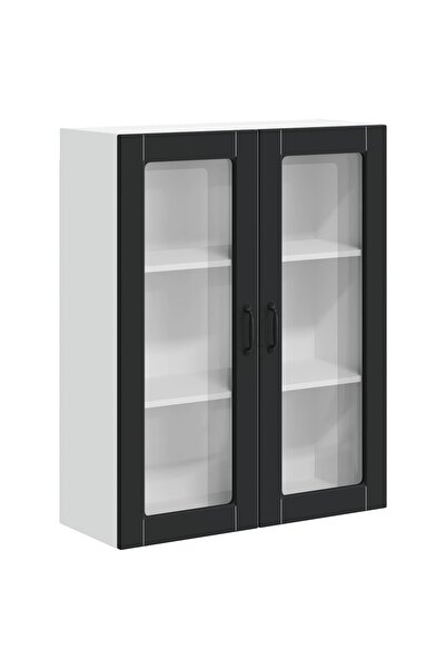 vidaxl Kitchen wall cabinet Wall mounted Black 80 x 31 x 100 cm
