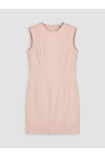 LC Waikiki Nevavm Oval Collar Jean Dress with a Difference