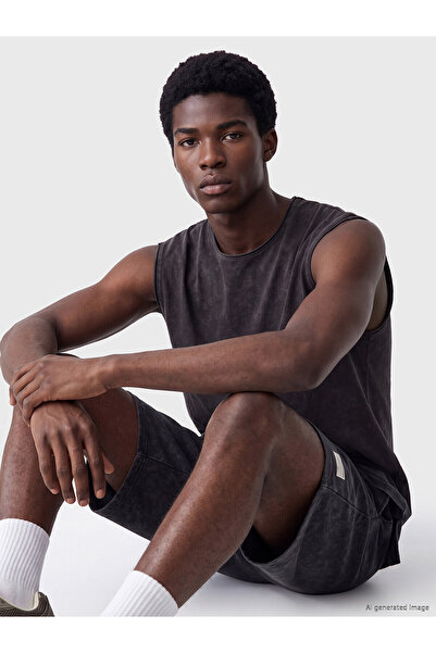 LC Waikiki Peak New Season Crew Neck Combed Cotton Men's Sleeveless T-Shirt