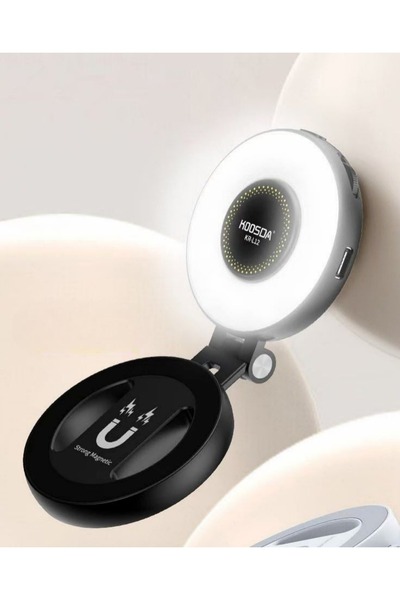 Koosda Magnetic Selfie Light KR-L12 with Phone Holder and 400mAh Battery – Sh...