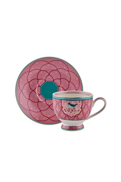 ROY KING QUSH PEMBE TEK KİŞİLİK ÇAY FİNCANI
