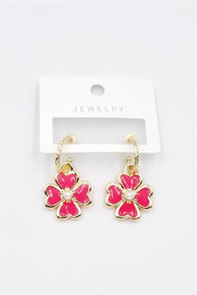 Marsilyan Nvdn- Ieg - Flower Earrings - Pink Iegrs-Nvdn1