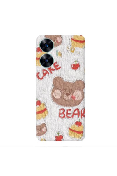 Other Realme C55 Cake Bear Transparent Silicone TPU Θήκη
