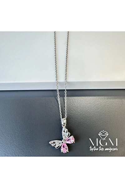 Marsilyan Nvdn- Ieg - Steel Zircon Stone Butterfly Necklace Iegrs-Nvdn1