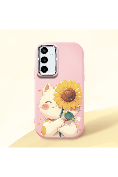 Hontinga Samsung Galaxy S23 Fe Compatible Case Camera Protector Pink Silicone...
