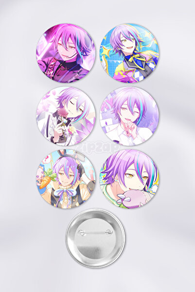 ZipZap Kamishiro Rui Project Sekai Set de insigne decorative pentru geantă, c...